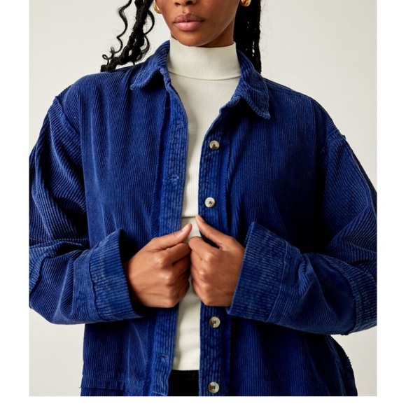 We The Free Royal Blue Corduroy Jacket - Picture 2 of 9